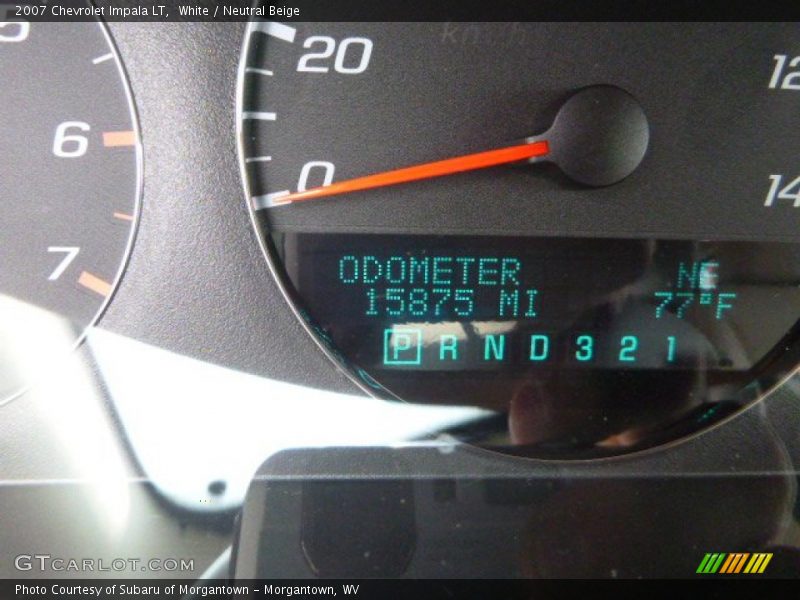 White / Neutral Beige 2007 Chevrolet Impala LT