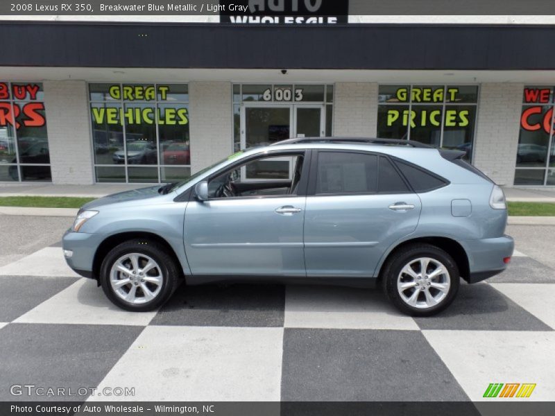 Breakwater Blue Metallic / Light Gray 2008 Lexus RX 350