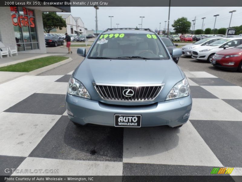 Breakwater Blue Metallic / Light Gray 2008 Lexus RX 350
