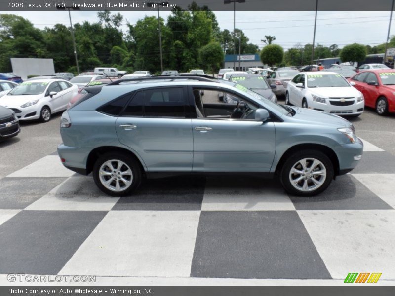 Breakwater Blue Metallic / Light Gray 2008 Lexus RX 350