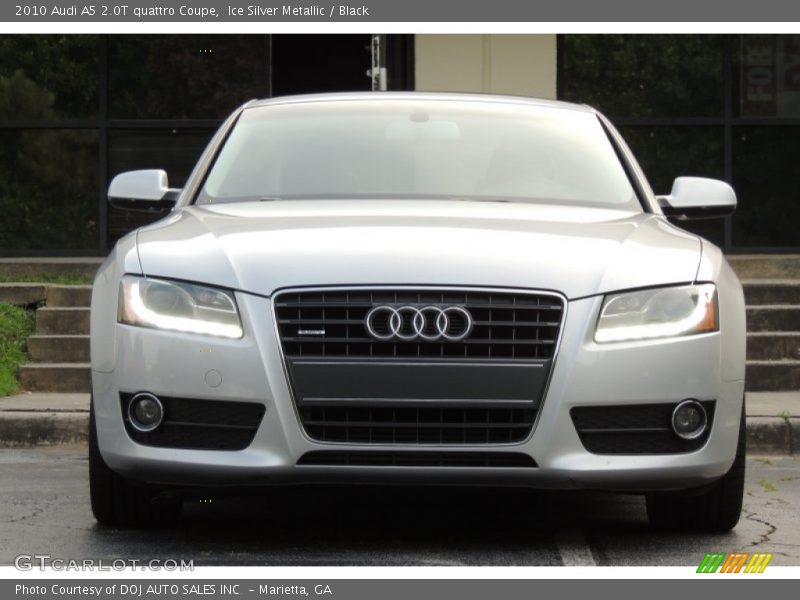 Ice Silver Metallic / Black 2010 Audi A5 2.0T quattro Coupe