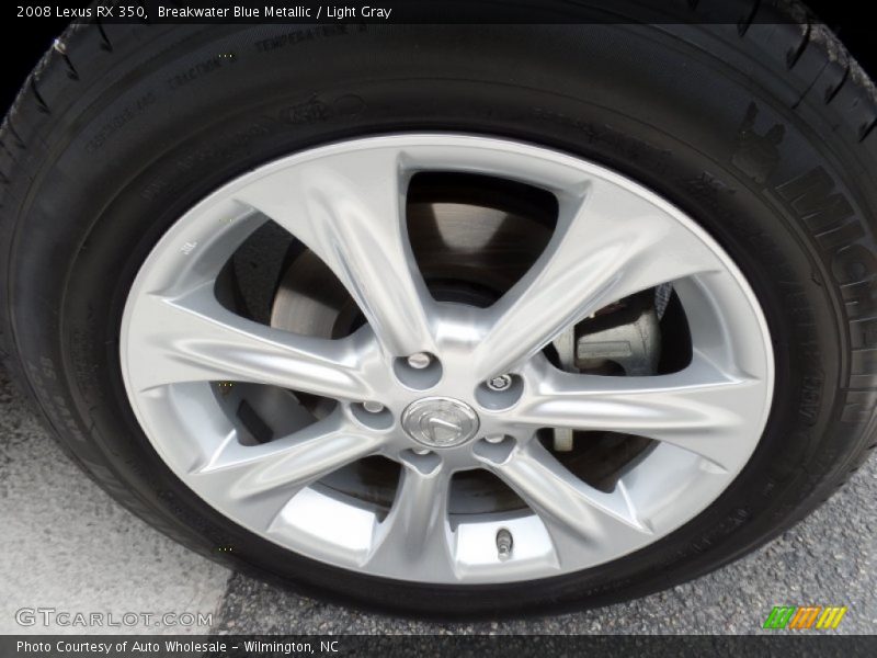 Breakwater Blue Metallic / Light Gray 2008 Lexus RX 350