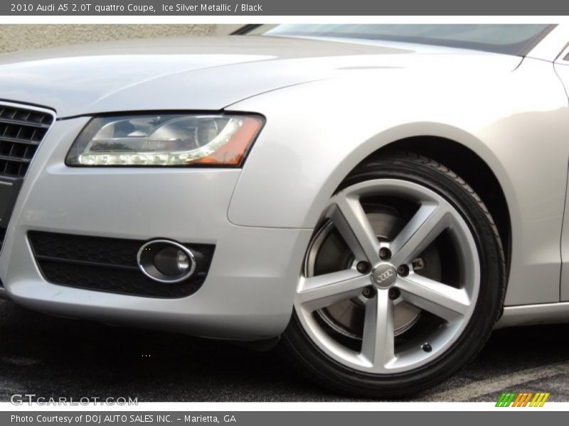 Ice Silver Metallic / Black 2010 Audi A5 2.0T quattro Coupe