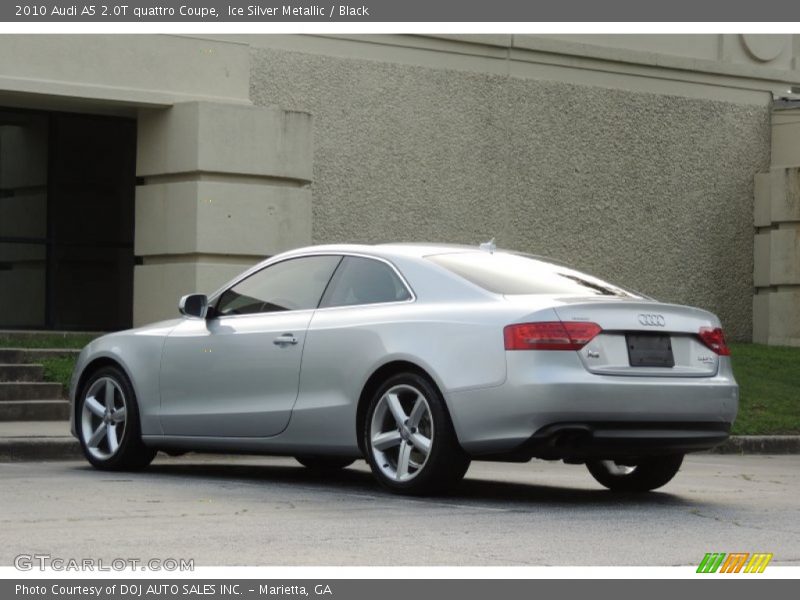 Ice Silver Metallic / Black 2010 Audi A5 2.0T quattro Coupe