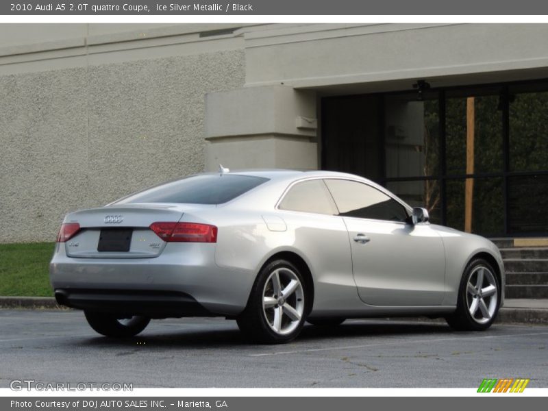Ice Silver Metallic / Black 2010 Audi A5 2.0T quattro Coupe
