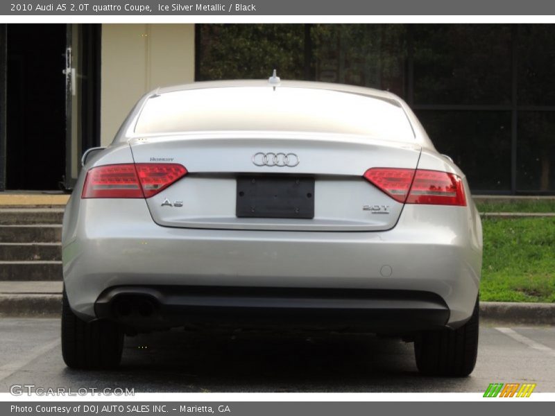 Ice Silver Metallic / Black 2010 Audi A5 2.0T quattro Coupe