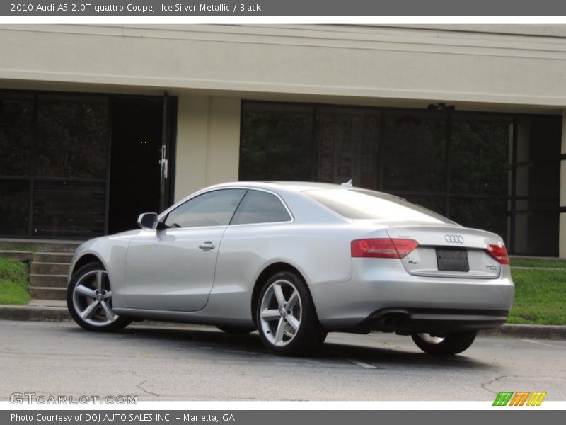 Ice Silver Metallic / Black 2010 Audi A5 2.0T quattro Coupe