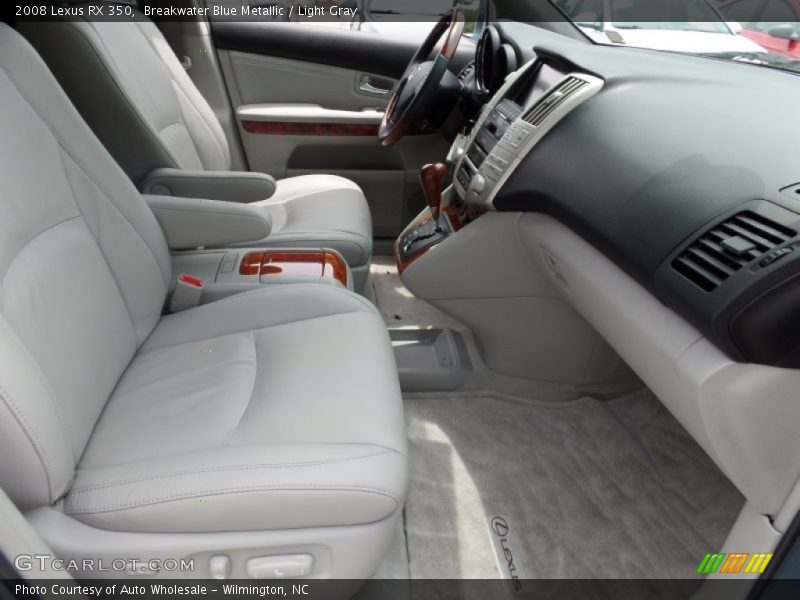 Breakwater Blue Metallic / Light Gray 2008 Lexus RX 350