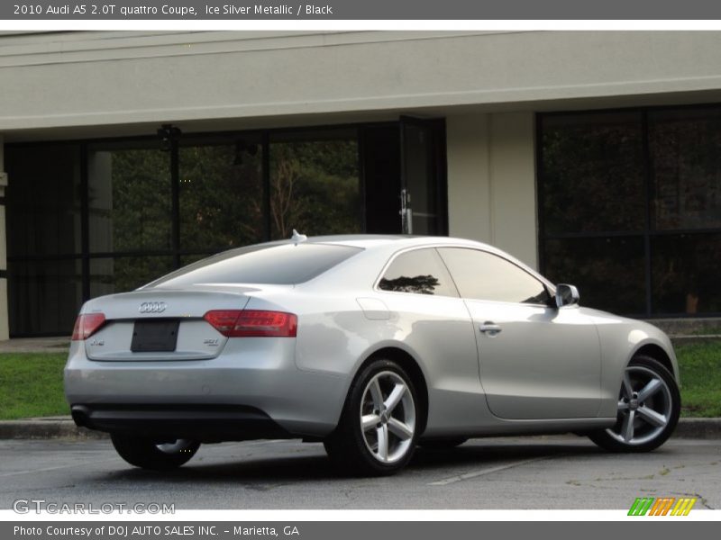 Ice Silver Metallic / Black 2010 Audi A5 2.0T quattro Coupe
