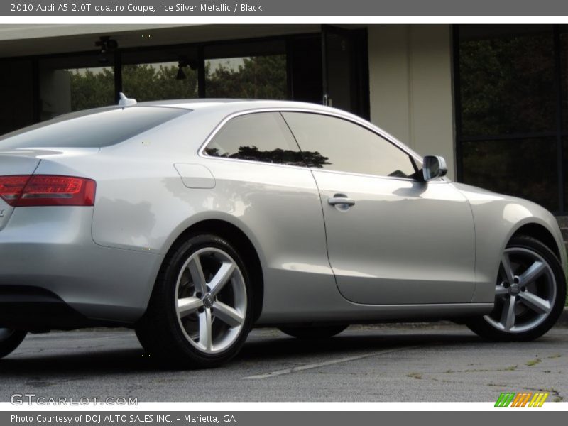 Ice Silver Metallic / Black 2010 Audi A5 2.0T quattro Coupe