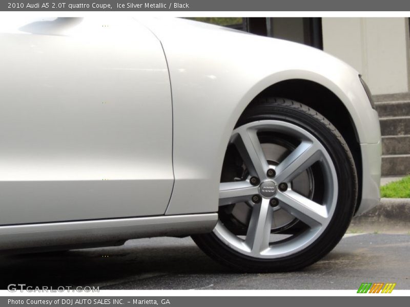 Ice Silver Metallic / Black 2010 Audi A5 2.0T quattro Coupe