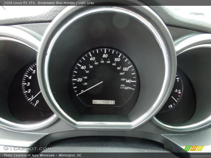 Breakwater Blue Metallic / Light Gray 2008 Lexus RX 350