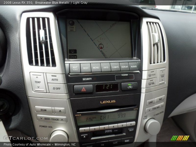 Breakwater Blue Metallic / Light Gray 2008 Lexus RX 350