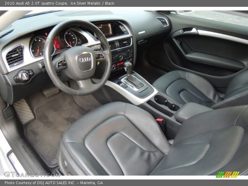 Ice Silver Metallic / Black 2010 Audi A5 2.0T quattro Coupe