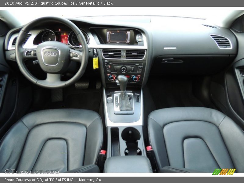 Ice Silver Metallic / Black 2010 Audi A5 2.0T quattro Coupe