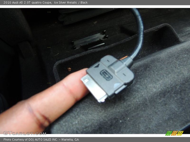 Ice Silver Metallic / Black 2010 Audi A5 2.0T quattro Coupe