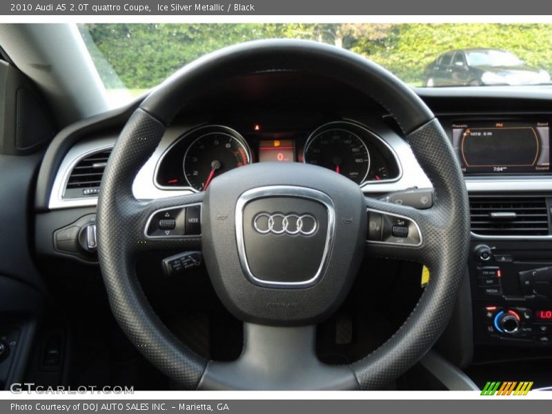 Ice Silver Metallic / Black 2010 Audi A5 2.0T quattro Coupe