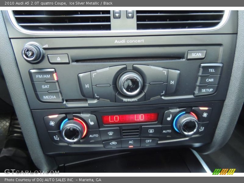 Ice Silver Metallic / Black 2010 Audi A5 2.0T quattro Coupe