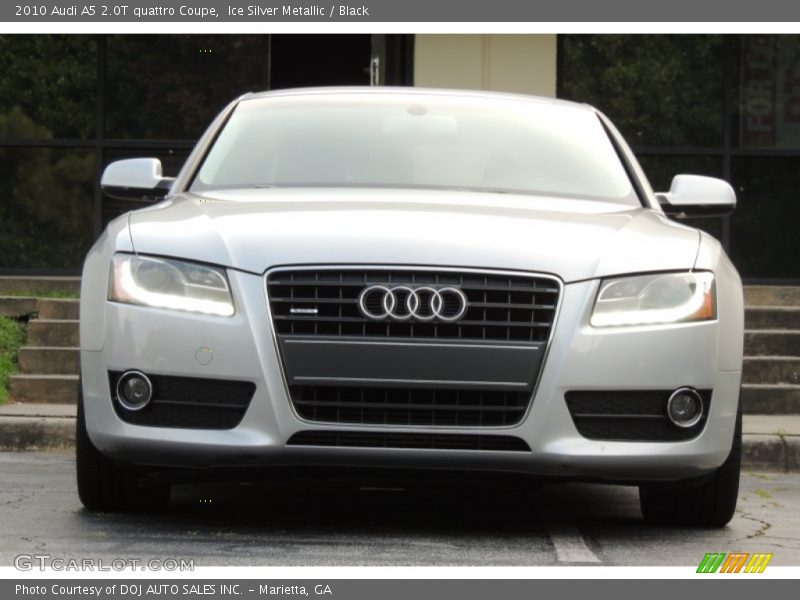 Ice Silver Metallic / Black 2010 Audi A5 2.0T quattro Coupe