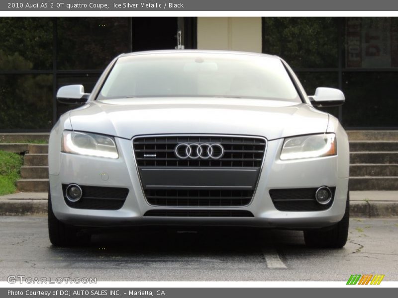 Ice Silver Metallic / Black 2010 Audi A5 2.0T quattro Coupe