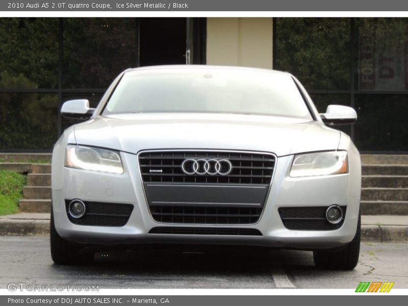 Ice Silver Metallic / Black 2010 Audi A5 2.0T quattro Coupe