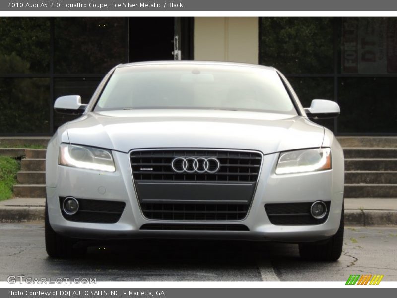 Ice Silver Metallic / Black 2010 Audi A5 2.0T quattro Coupe