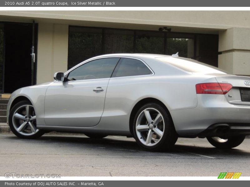 Ice Silver Metallic / Black 2010 Audi A5 2.0T quattro Coupe