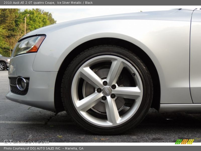 Ice Silver Metallic / Black 2010 Audi A5 2.0T quattro Coupe