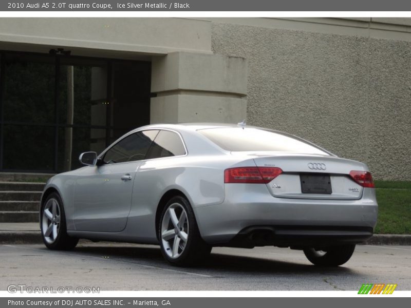 Ice Silver Metallic / Black 2010 Audi A5 2.0T quattro Coupe
