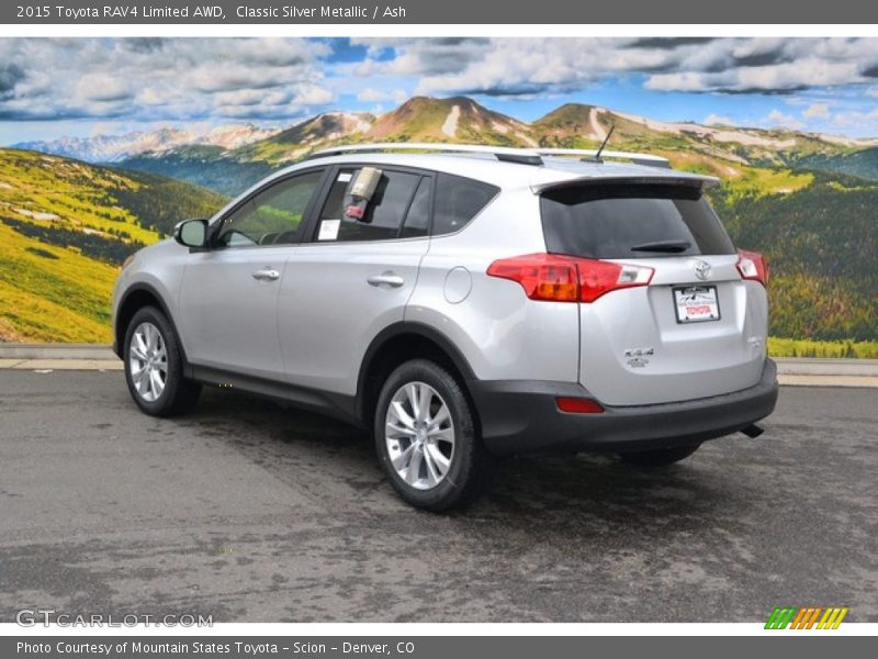 Classic Silver Metallic / Ash 2015 Toyota RAV4 Limited AWD