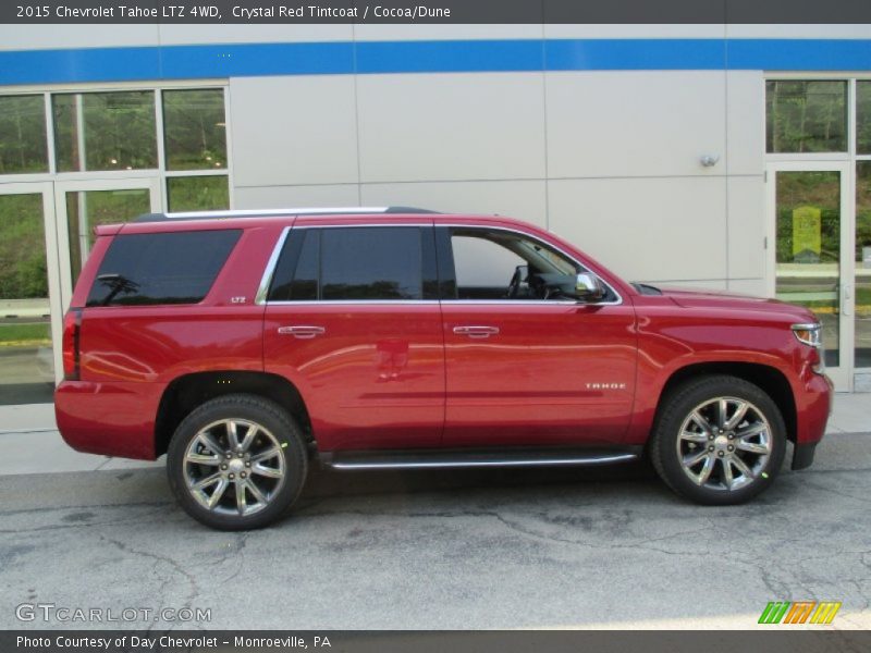 Crystal Red Tintcoat / Cocoa/Dune 2015 Chevrolet Tahoe LTZ 4WD