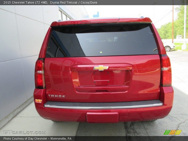Crystal Red Tintcoat / Cocoa/Dune 2015 Chevrolet Tahoe LTZ 4WD