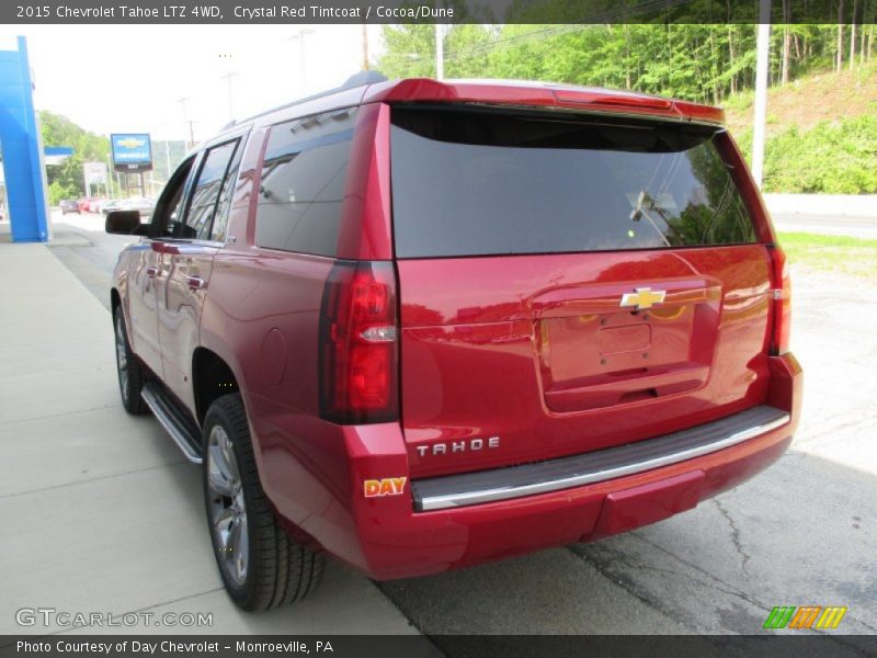 Crystal Red Tintcoat / Cocoa/Dune 2015 Chevrolet Tahoe LTZ 4WD