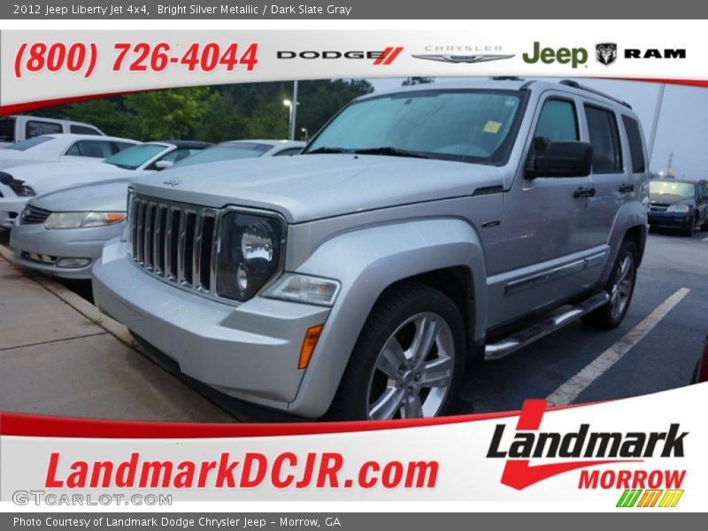 Bright Silver Metallic / Dark Slate Gray 2012 Jeep Liberty Jet 4x4
