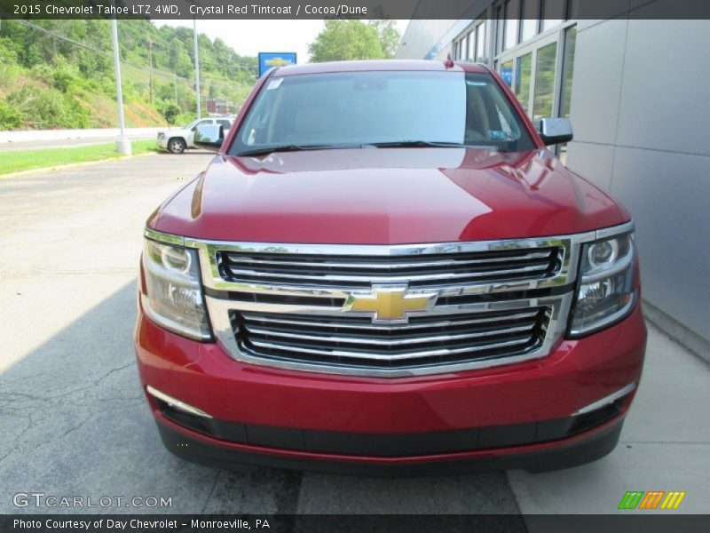 Crystal Red Tintcoat / Cocoa/Dune 2015 Chevrolet Tahoe LTZ 4WD