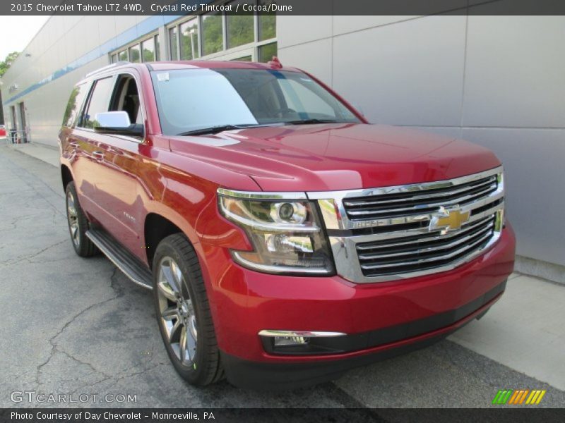 Crystal Red Tintcoat / Cocoa/Dune 2015 Chevrolet Tahoe LTZ 4WD