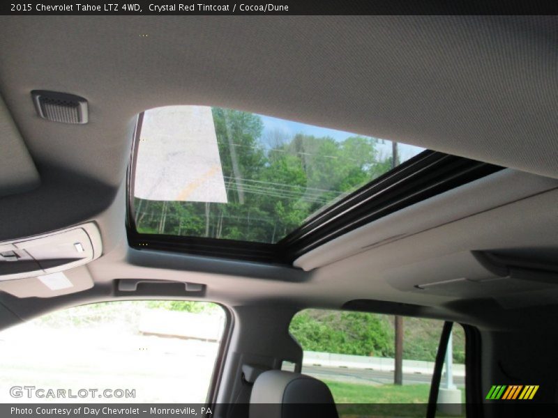 Crystal Red Tintcoat / Cocoa/Dune 2015 Chevrolet Tahoe LTZ 4WD