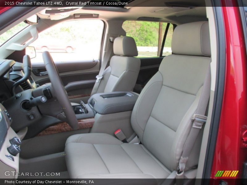 Crystal Red Tintcoat / Cocoa/Dune 2015 Chevrolet Tahoe LTZ 4WD