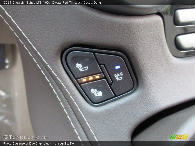 Crystal Red Tintcoat / Cocoa/Dune 2015 Chevrolet Tahoe LTZ 4WD