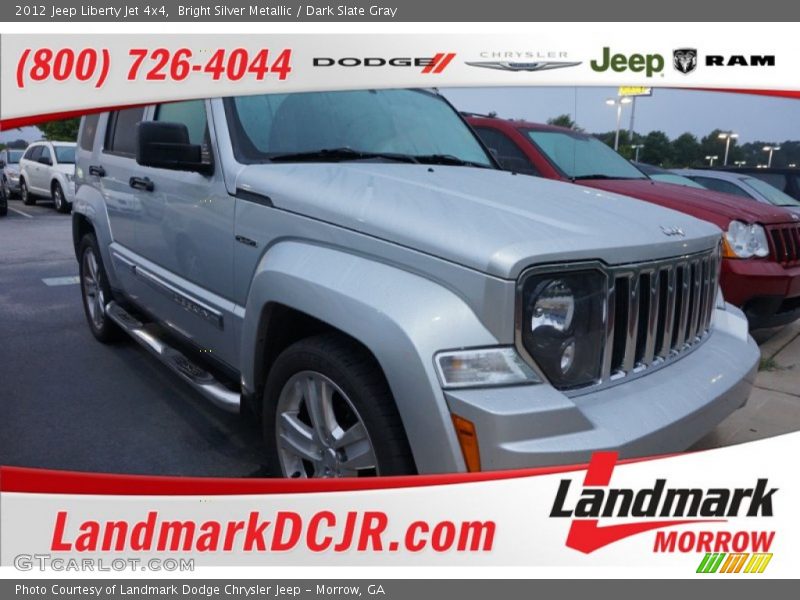Bright Silver Metallic / Dark Slate Gray 2012 Jeep Liberty Jet 4x4