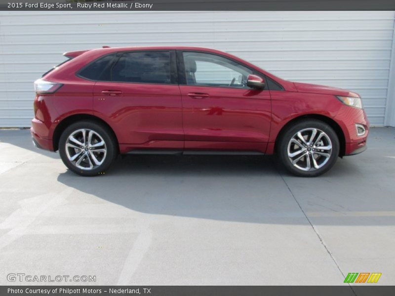 Ruby Red Metallic / Ebony 2015 Ford Edge Sport