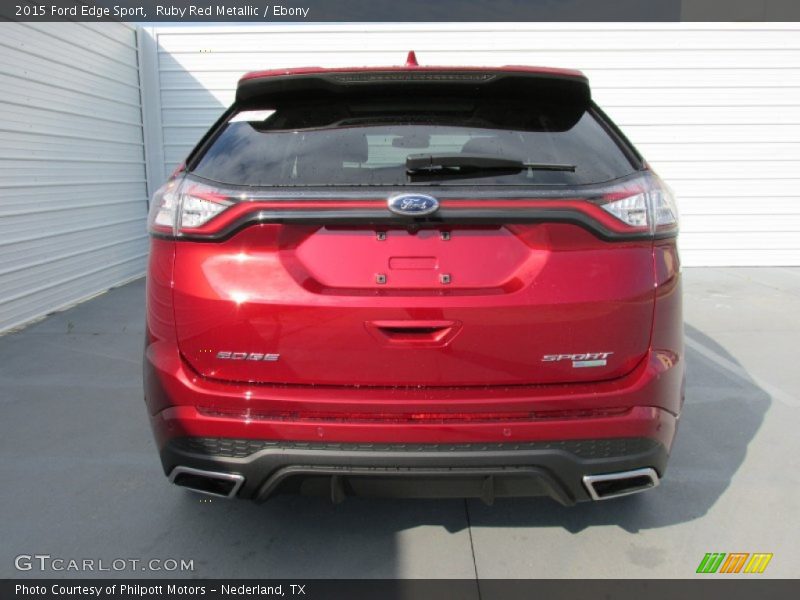 Ruby Red Metallic / Ebony 2015 Ford Edge Sport