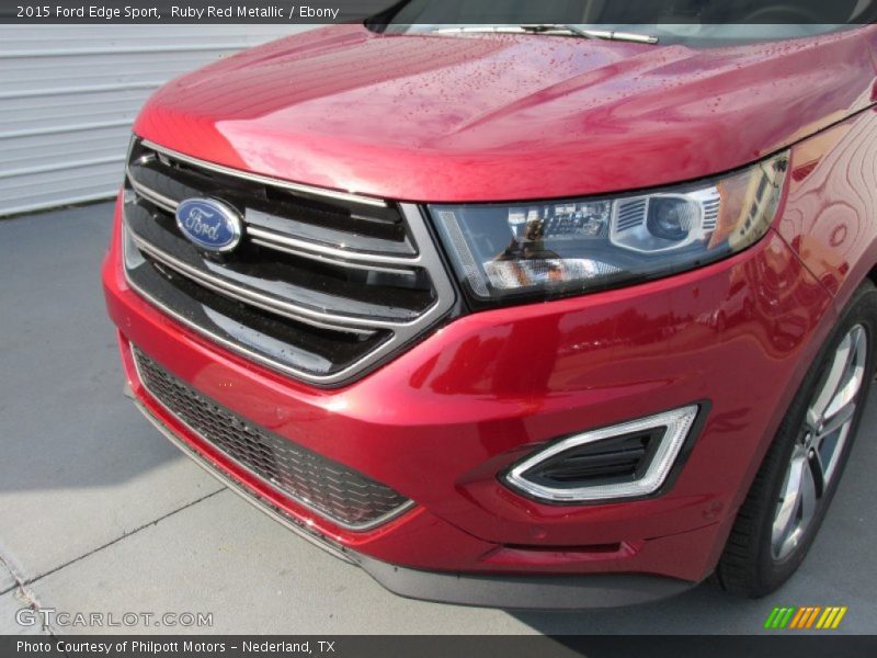 Ruby Red Metallic / Ebony 2015 Ford Edge Sport