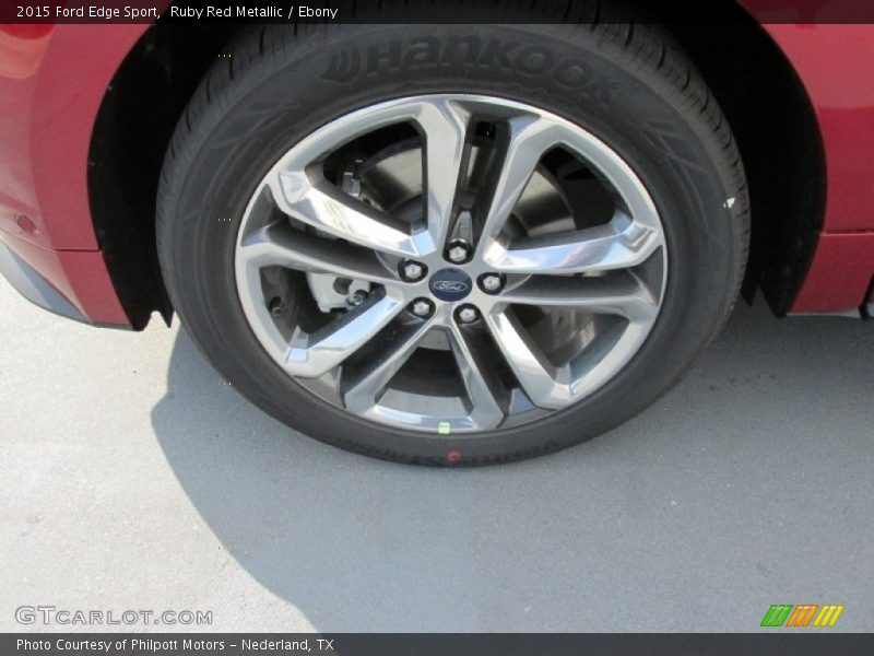 Ruby Red Metallic / Ebony 2015 Ford Edge Sport