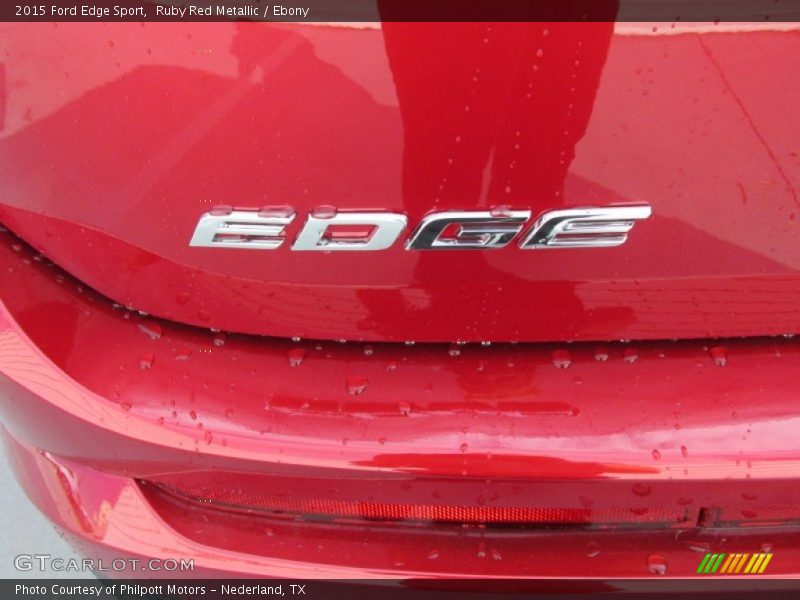 Ruby Red Metallic / Ebony 2015 Ford Edge Sport