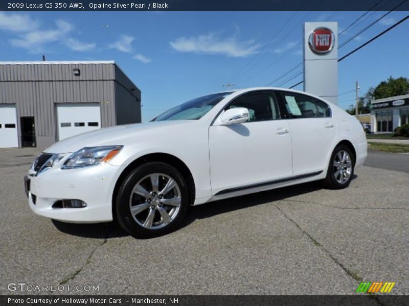 Opaline Silver Pearl / Black 2009 Lexus GS 350 AWD