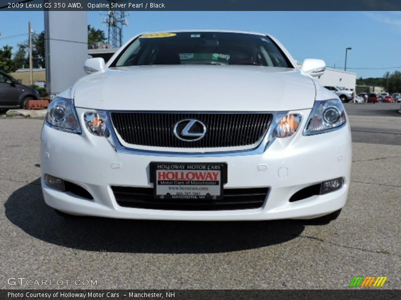 Opaline Silver Pearl / Black 2009 Lexus GS 350 AWD