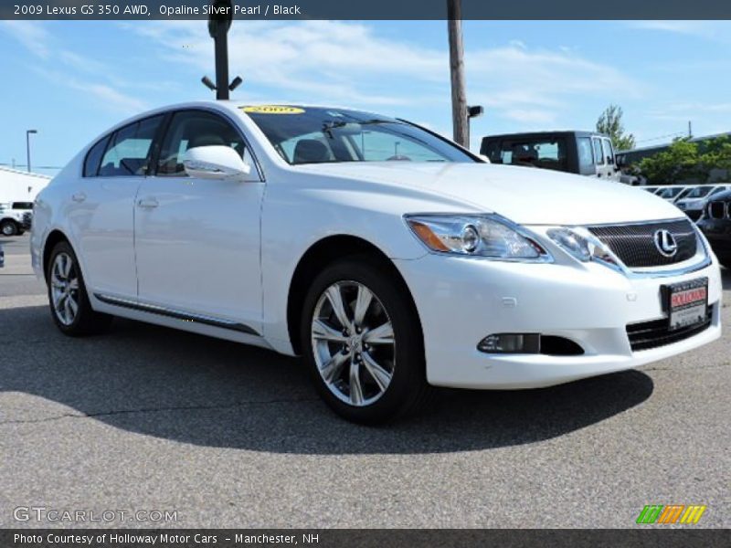 Opaline Silver Pearl / Black 2009 Lexus GS 350 AWD