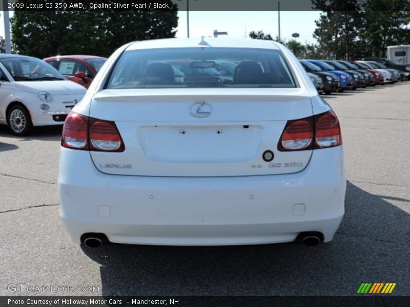 Opaline Silver Pearl / Black 2009 Lexus GS 350 AWD