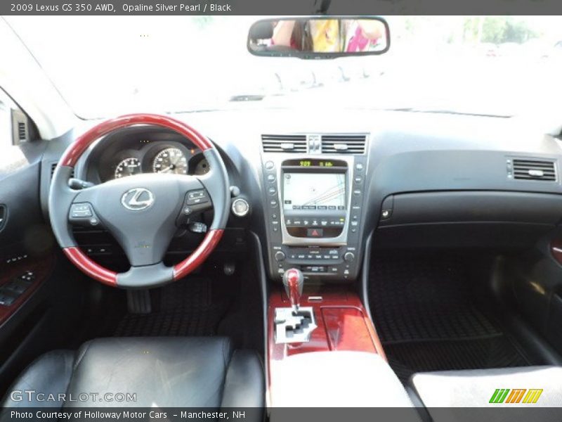 Opaline Silver Pearl / Black 2009 Lexus GS 350 AWD